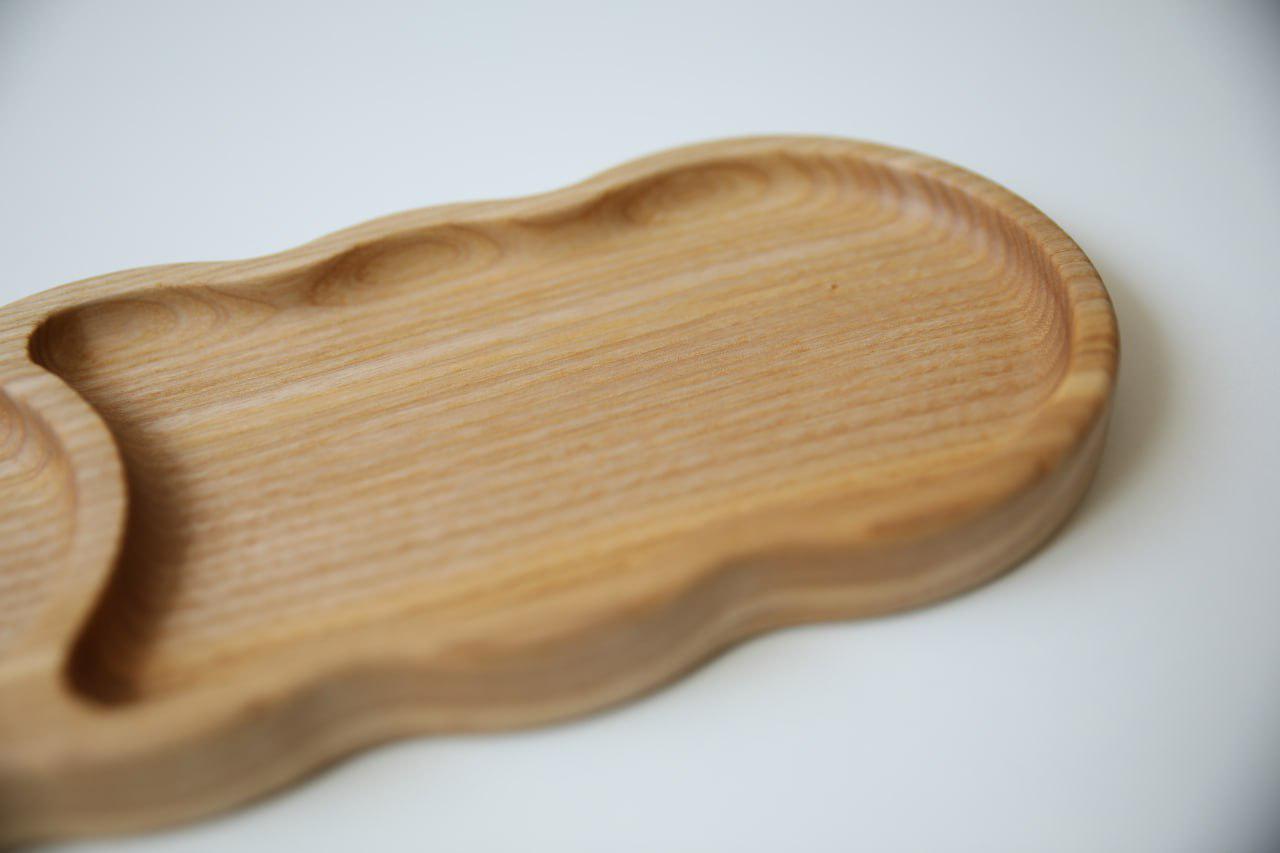 Подставка под кофейную чашку Волна двухсекционная Ясень (WDB-40.1) - фото 5