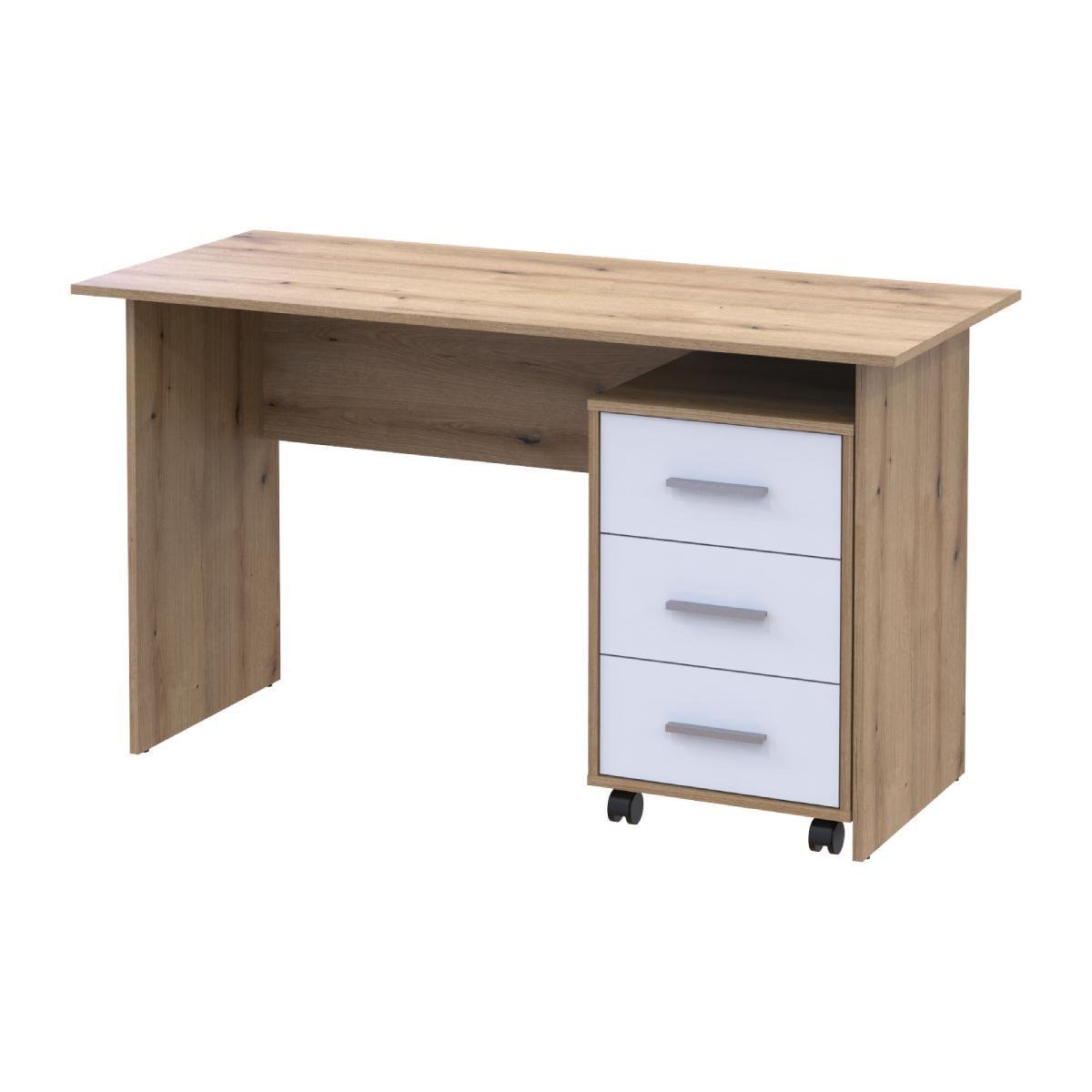 Офисный стол Doros Т3 120х60х78 см Дуб сонома/Белый (41901064) - фото 1 Офисный стол Doros Т3 120х60х78 см Дуб сонома/Белый (41901064) - фото 1