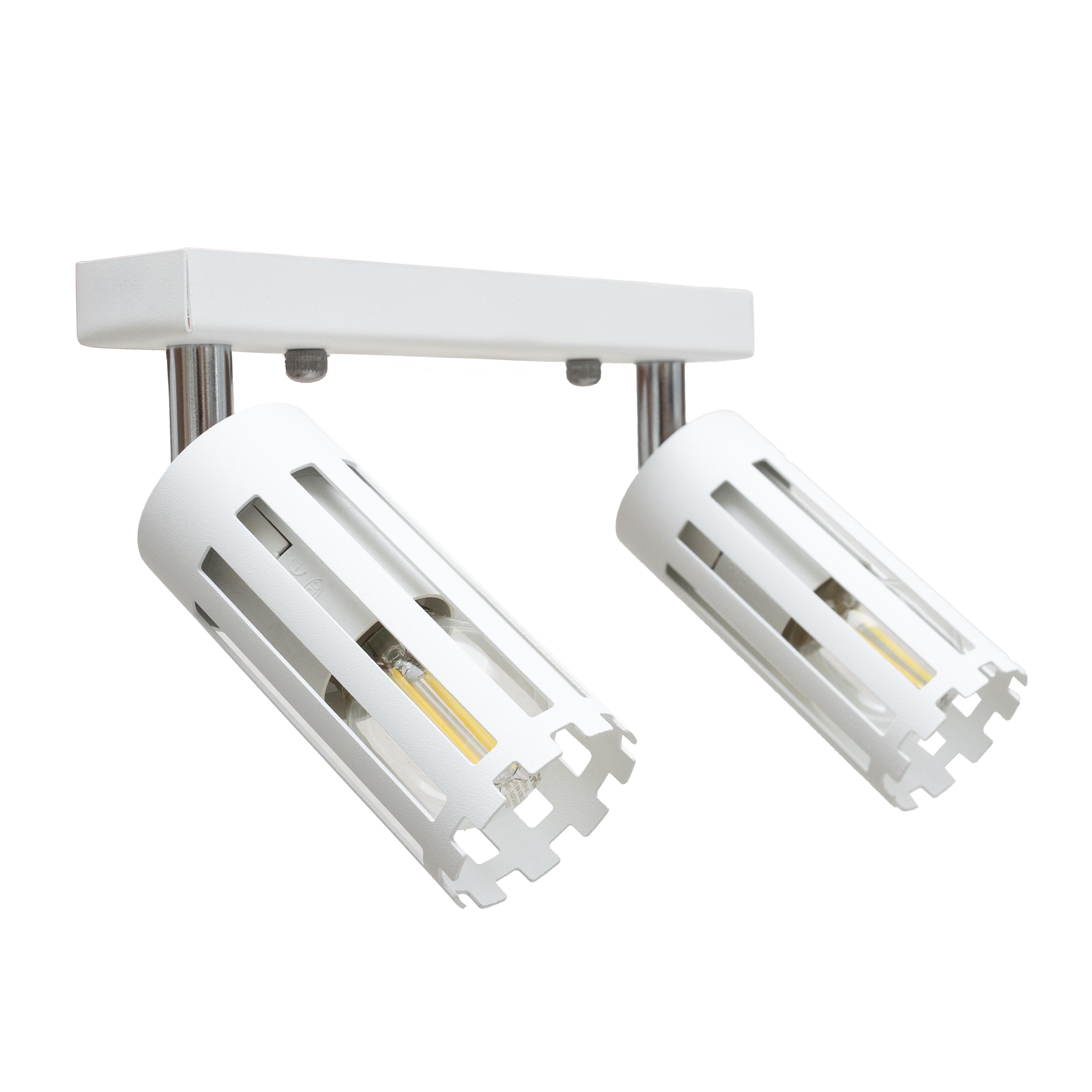 Светильник потолочный MSK ELECTRIC Teramo NL 18050-2 WH спот поворотный на два плафона Белый