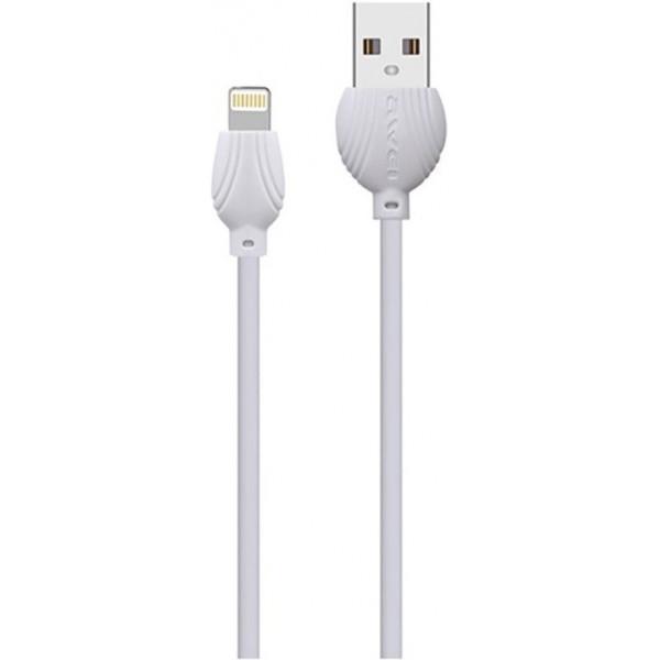 Awei Кабель AWEI CL-63 Lightning cable 1m White (87210)