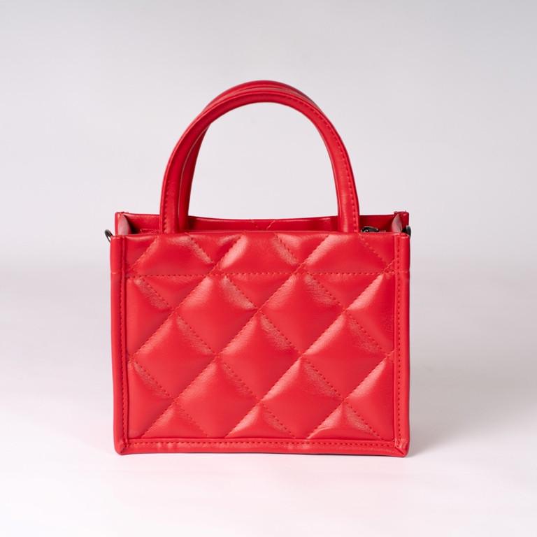 Сумка женская маленькая классическая из гладкой экокожи XENIA № 03-24 Красный - фото 1