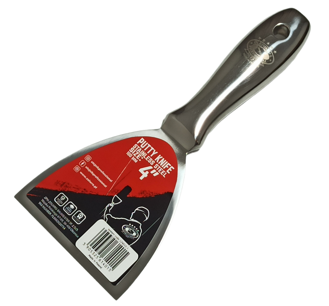 Шпатель Olejnik JL однокомпонентний суцільнометалевий із нержавіючої сталі 100 мм