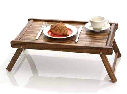 Столик-поднос для завтрака из дерева Небраска Трюфель (СТП-002728)