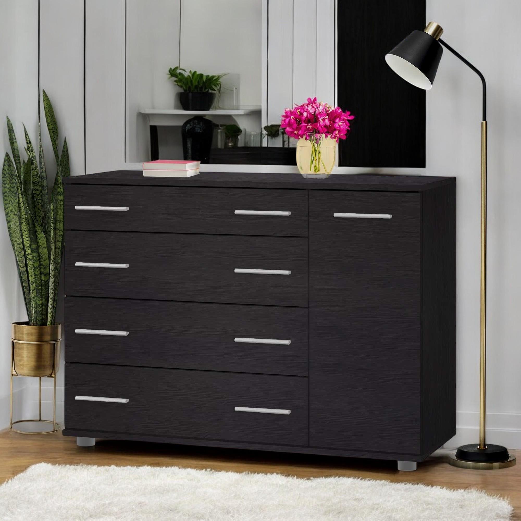 Комод для речей із шухлядами і дверима Венге темний (О-3в) - фото 1 Комод для речей із шухлядами і дверима Венге темний (О-3в) - фото 1