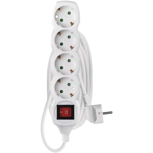 Удлинитель Emos P1423R White 4 розетки 3 м нагрузка до 3680 Вт (637685) Удлинитель Emos P1423R White 4 розетки 3 м нагрузка до 3680 Вт (637685)
