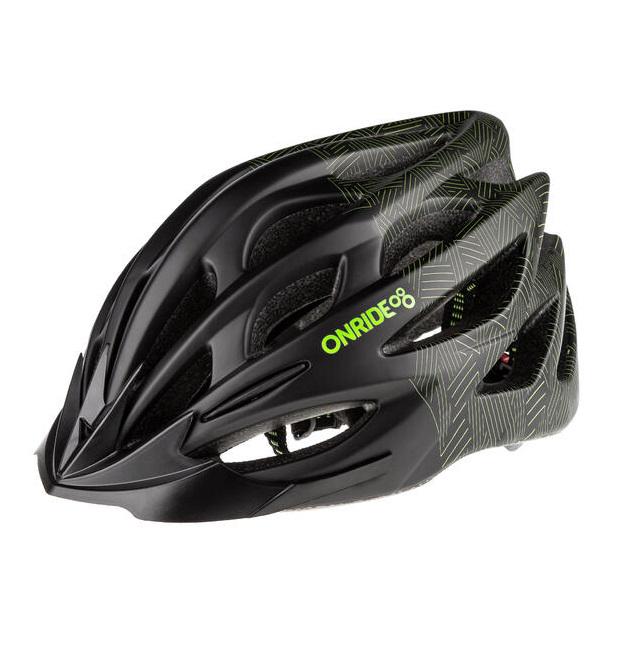 Шлем велосипедный Onride Mount M 55-58 Black/Green (6936116120604)
