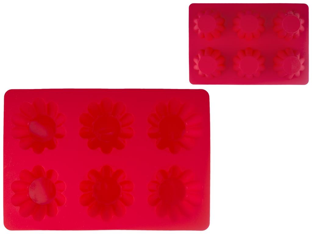 Форма для выпечки силиконовая Stenson Кексы на 6 емкостей 25,7х17,8х3 см Красный (MMS-MH-3016) - фото 2 Форма для выпечки силиконовая Stenson Кексы на 6 емкостей 25,7х17,8х3 см Красный (MMS-MH-3016) - фото 2
