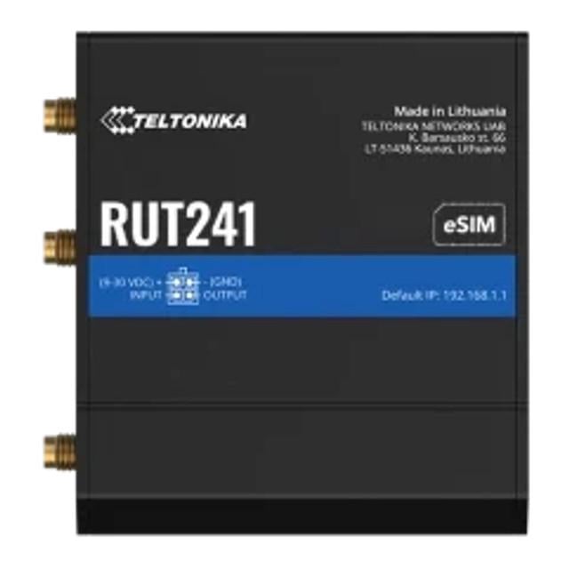 Маршрутизатор промисловий стільниковий Teltonika RUT241 з 4G LTE Wi-Fi eSIM Маршрутизатор промисловий стільниковий Teltonika RUT241 з 4G LTE Wi-Fi eSIM