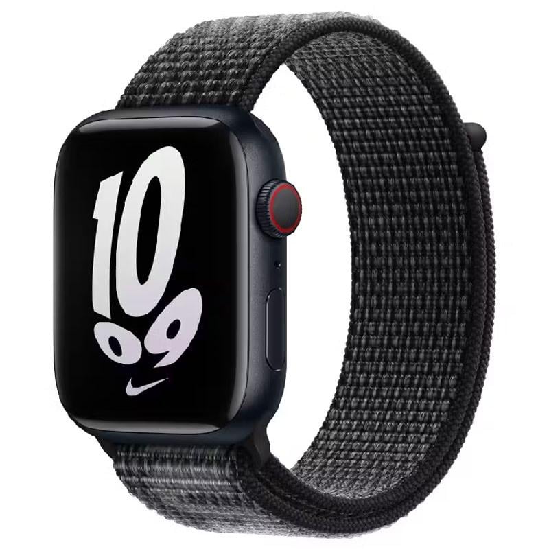Ремешок нейлоновый для Apple Watch 42 ser.1-3 44/45/46/49 мм Black/Su мм it White