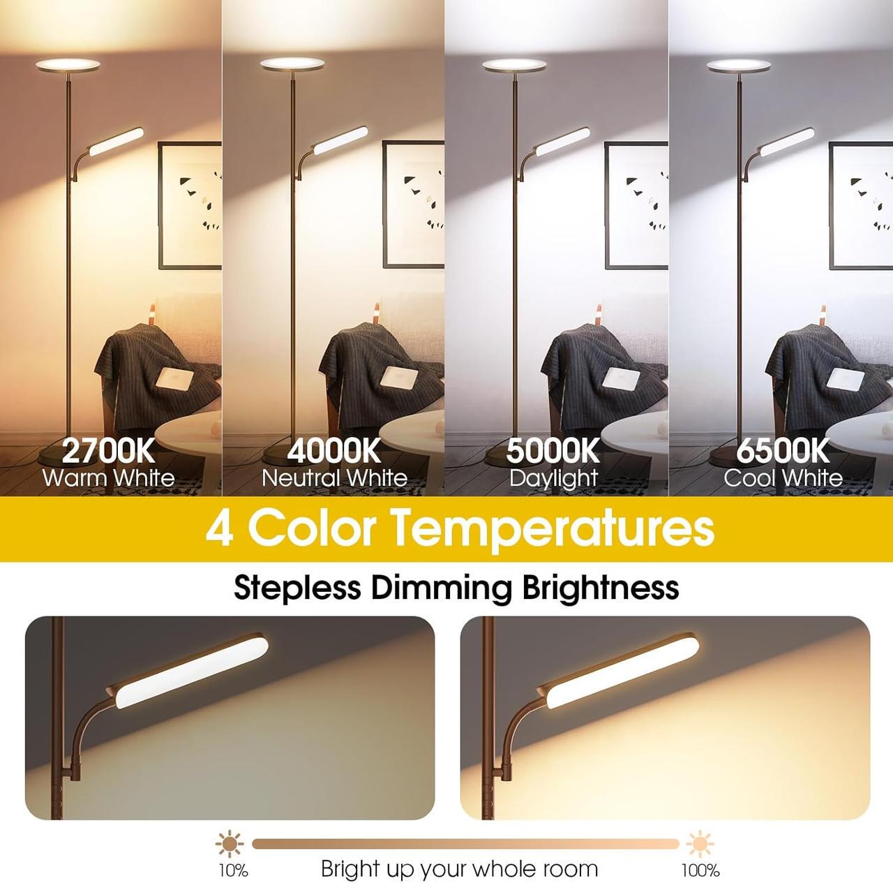 Торшерная лампа Coucrek LED 48W - фото 2 Торшерная лампа Coucrek LED 48W - фото 2