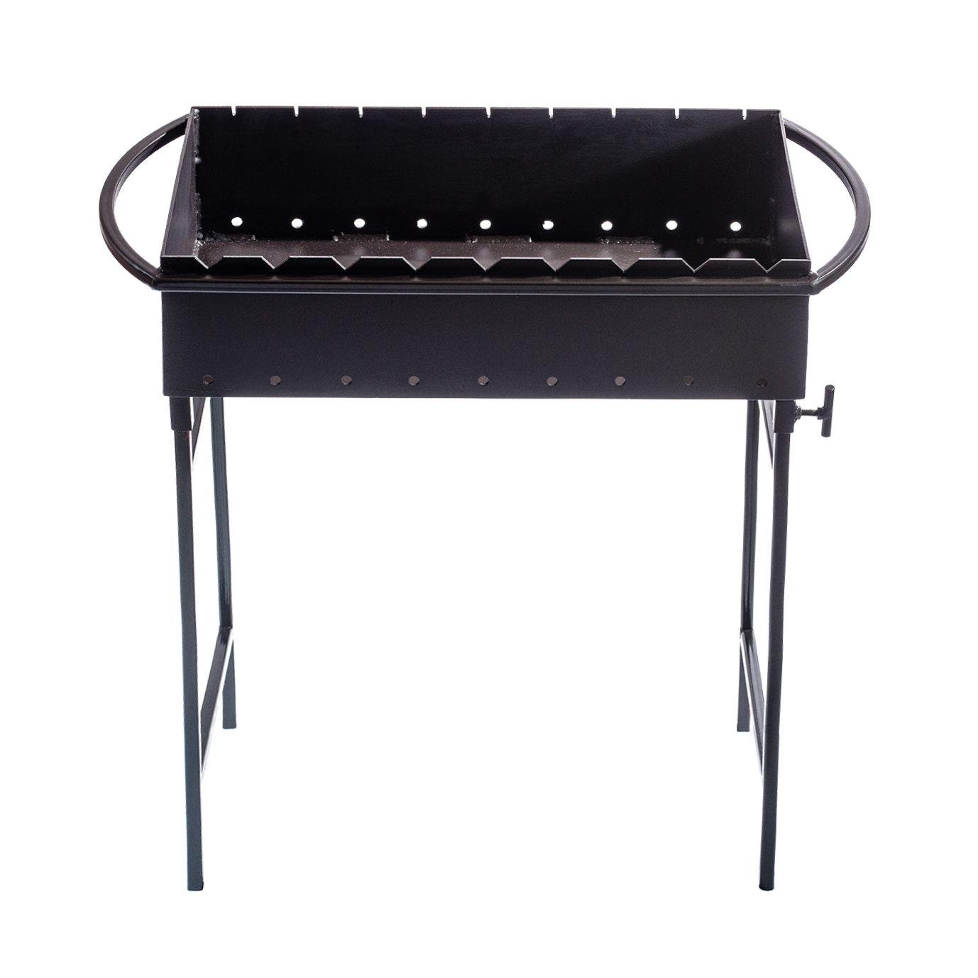 Мангал сборный Mzavod Гектор стальной со съемными ножками на 9 шампуров 2 мм Черный (136-17-1020410100007)