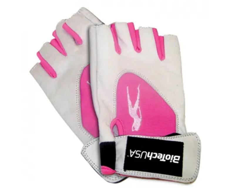 Перчатки атлетические BioTech Lady 1 S White/Pink