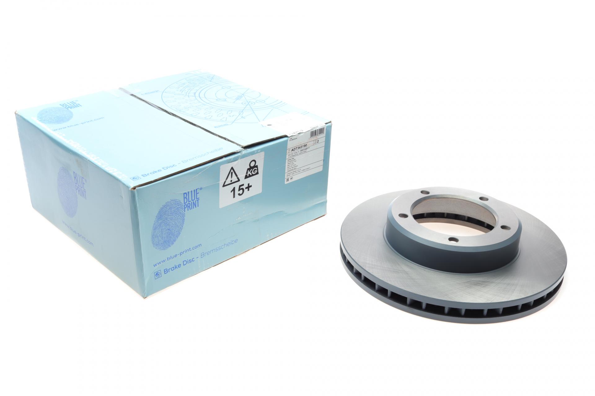 Диск тормозной передний BLUE PRINT для Toyota Land Cruiser 100 4.2TD/4.7 98-07 313x32 мм (ADT343190)