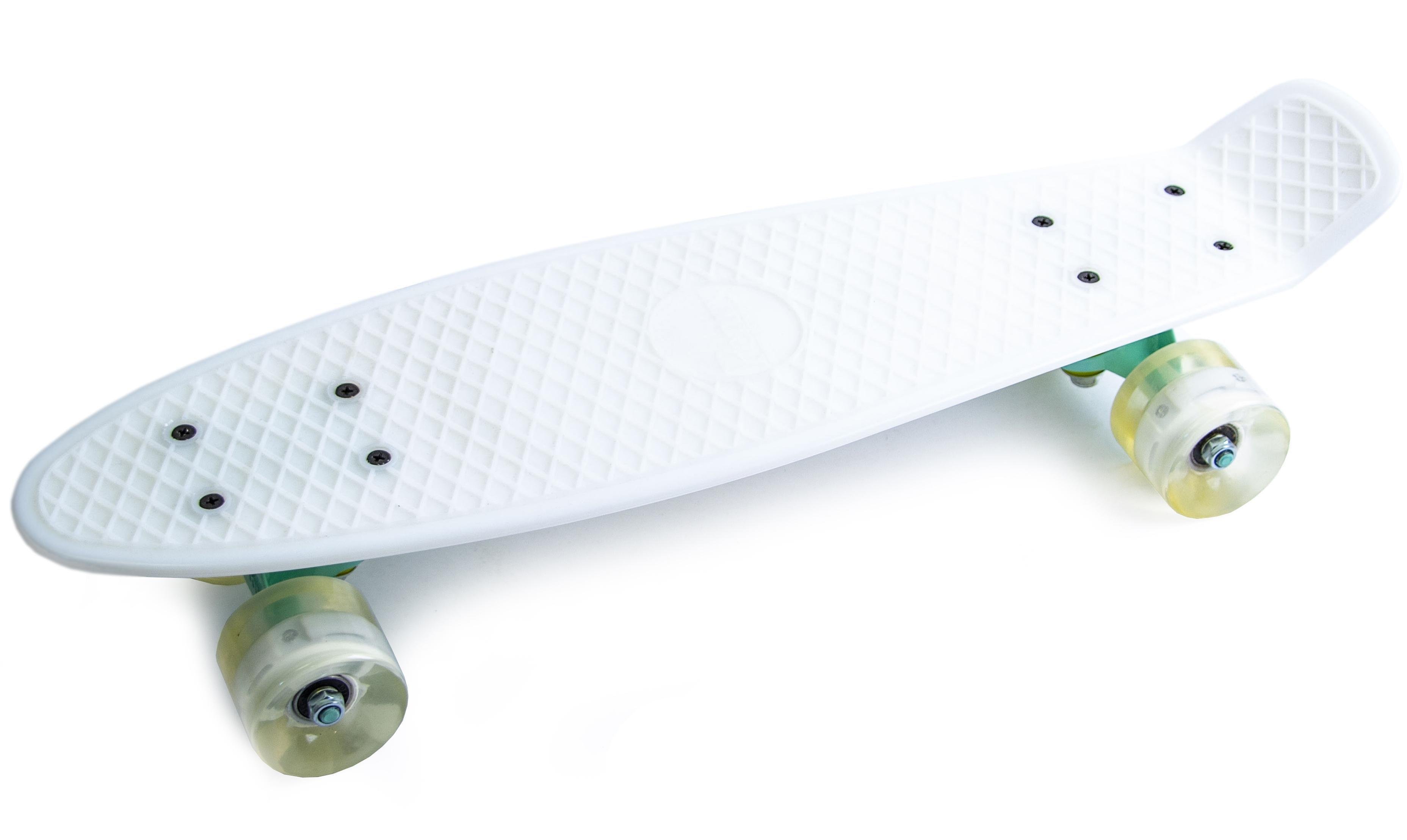 Пенниборд колеса с подсветкой White (657503712) - фото 1 Пенниборд колеса с подсветкой White (657503712) - фото 1