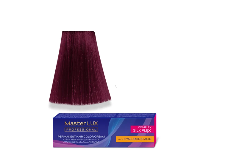 Крем-краска для волос стойкая Master LUX 5.56 светлый шатен 60 мл Красно-фиолетовый
