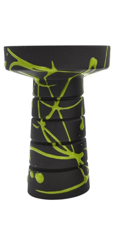 Чаша для кальяна Gusto Bowls Harmony Black Glaze Green (18072023-19)