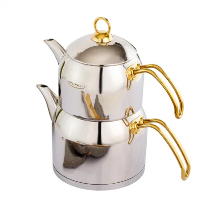 Чайник подвійний Evren 0354 з заварником 2,2/1,3 л (23463568) - фото 2 Чайник подвійний Evren 0354 з заварником 2,2/1,3 л (23463568) - фото 2