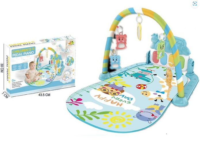 Развивающий коврик 518 A28 звук подсветка пианино 5 подвесок ростомер в коробке (OR00001357) - фото 3 Развивающий коврик 518 A28 звук подсветка пианино 5 подвесок ростомер в коробке (OR00001357) - фото 3