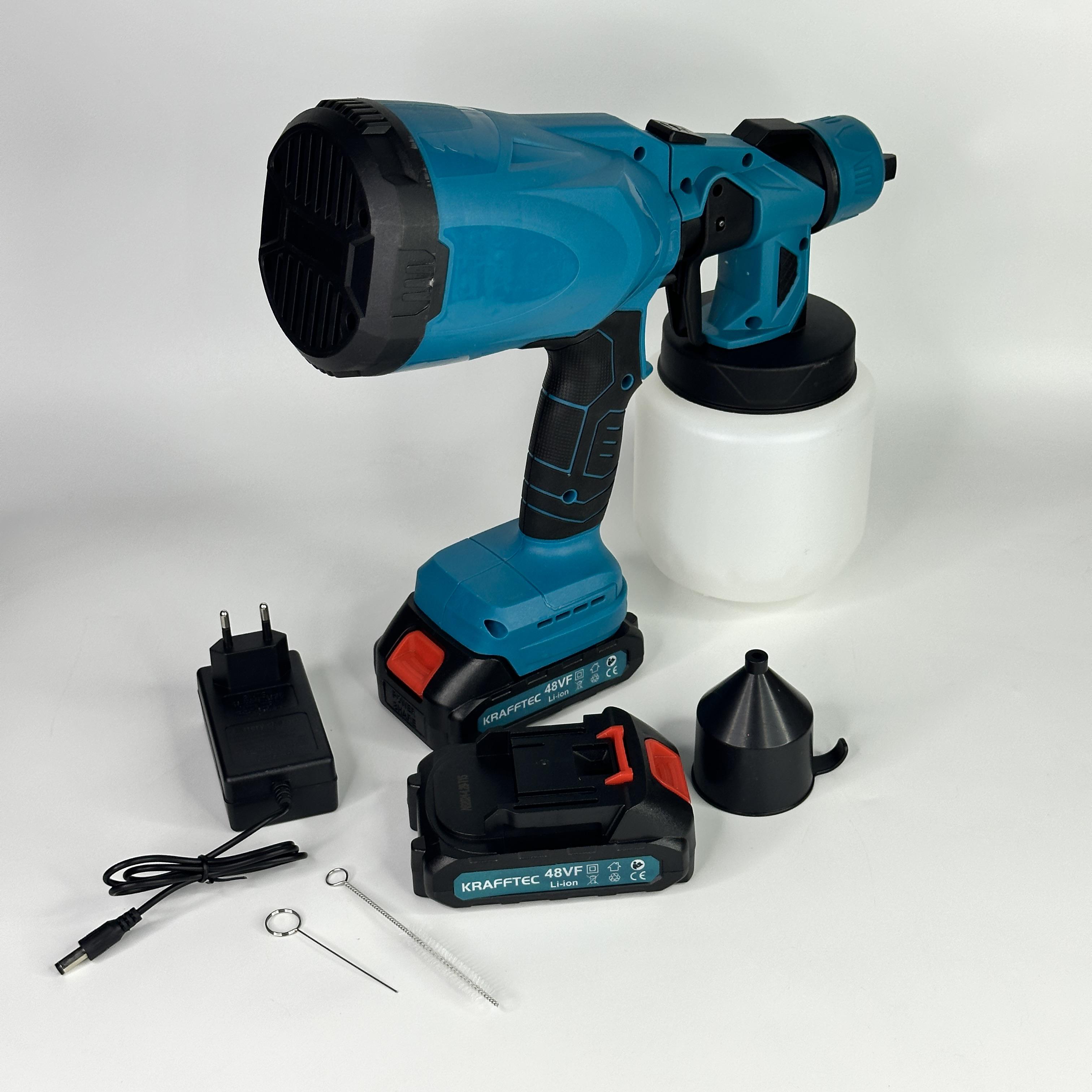 Фарбопульт-распылитель с 2 аккумуляторами электрический Синий (FP-24)