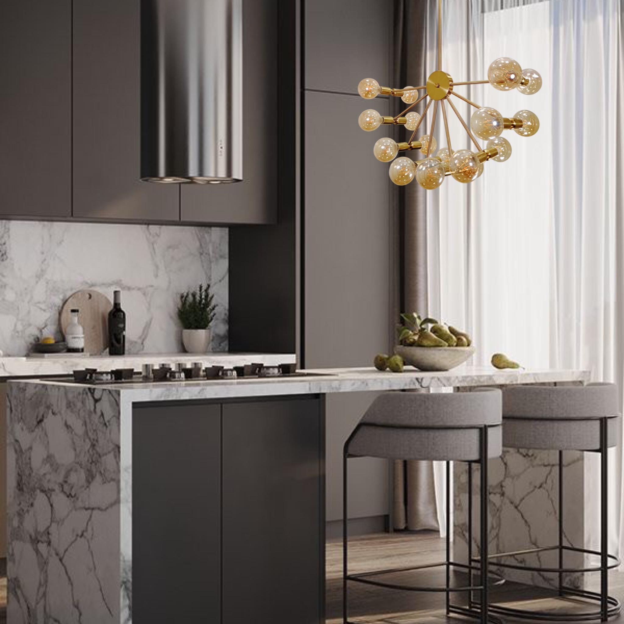 Люстра на 16 ламп Бронзовий (61-V1015-16 BRZ) - фото 3 Люстра на 16 ламп Бронзовий (61-V1015-16 BRZ) - фото 3