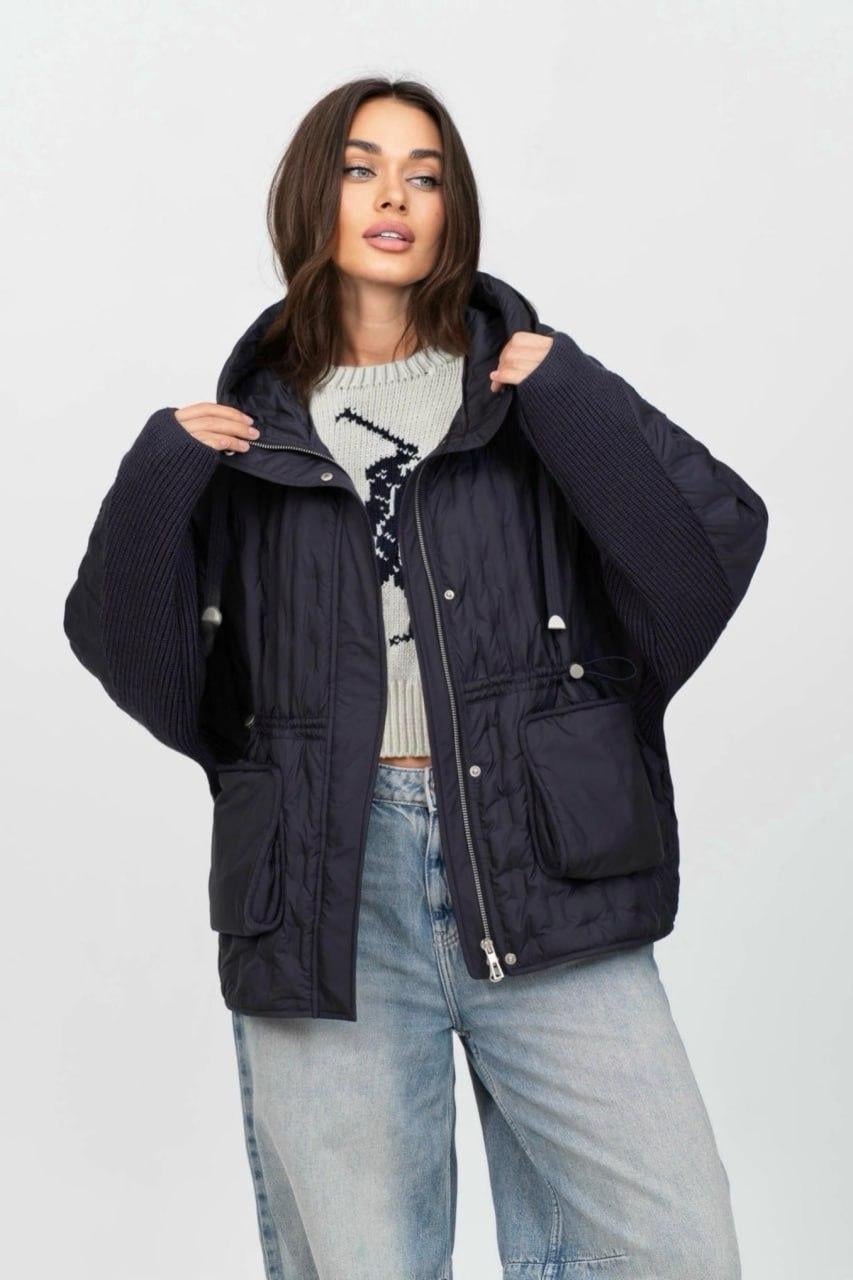 Куртка-автоледи женская oversize 3XL Сапфир (33242875)