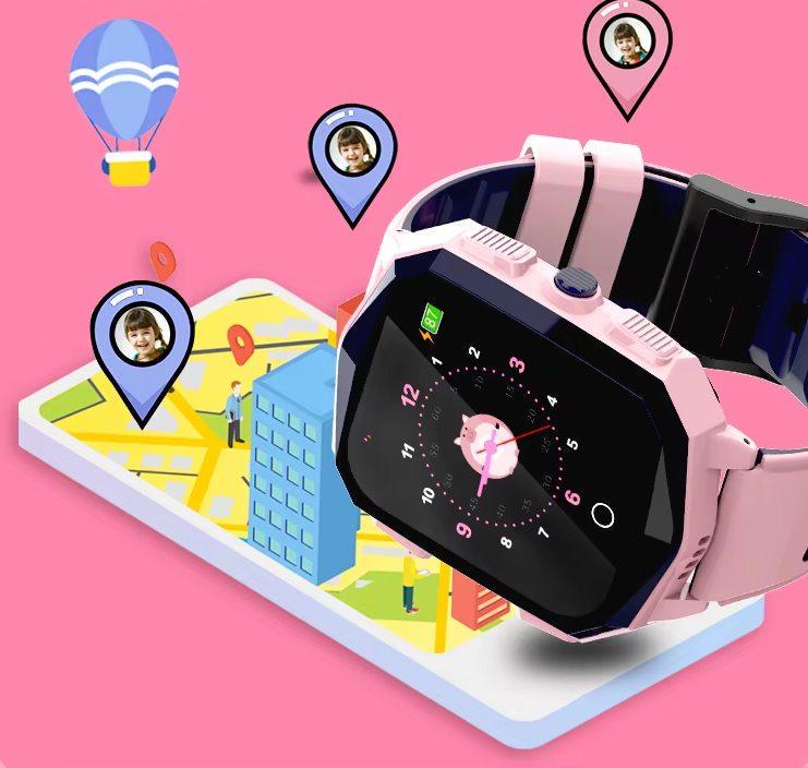 Смарт-часы детские F5 GPS 4G SOS IP67 звонками/камерой/прослушиванием Синий (35700242) - фото 9