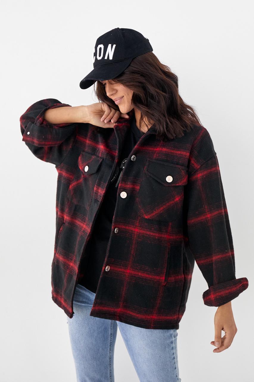 Сорочка жіноча тепла Pickk-upp S Червоний (9498790) - фото 5 Сорочка жіноча тепла Pickk-upp S Червоний (9498790) - фото 5