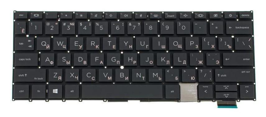 Клавиатура для ноутбука HP EliteBook X360 1030 G8 rus без фрейма Black (179681)