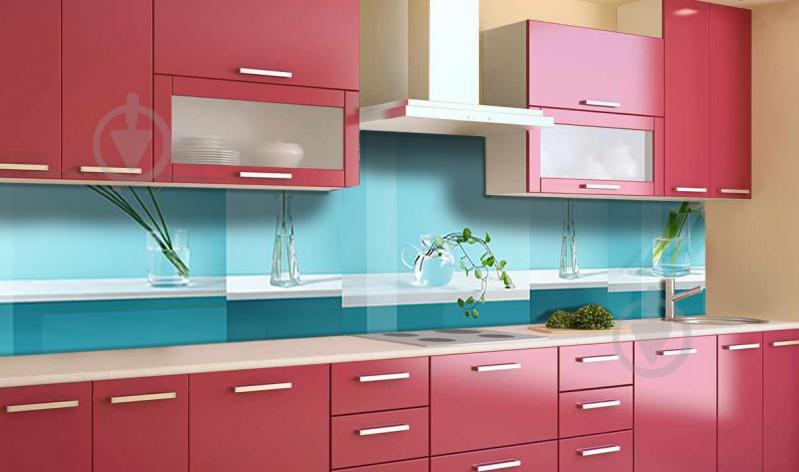 Наклейка виниловая кухонный фартук  Zatarga  "Необычные Цветы"  600х3000 мм