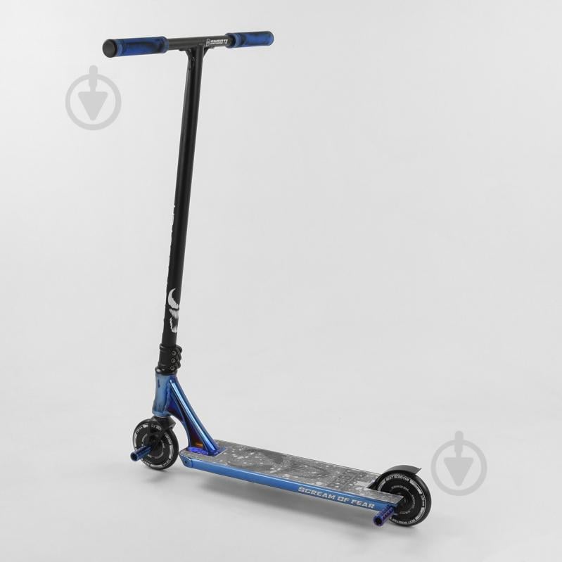 Самокат трюковый Best Scooter "SIMBIOTE" HIC-система, ПЕГИ, алюминиевый диск и дека Black/Blue (102310) - фото 6