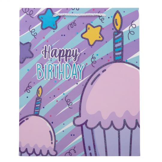 Подарочный пакет Elisey Яркий праздник 26х32 см 4 шт. Разноцветный 3 (9100-007)