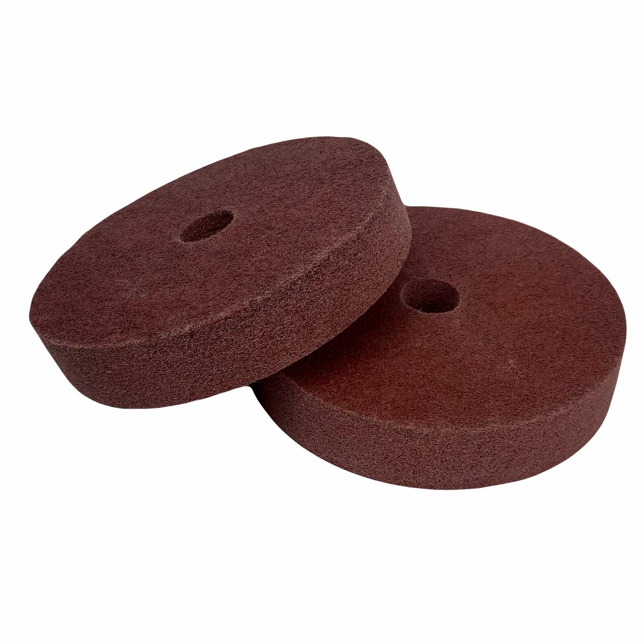 Круг из абразивного волокна PM ПП Р80 200х40х32 Бордовый (29900890) - фото 2