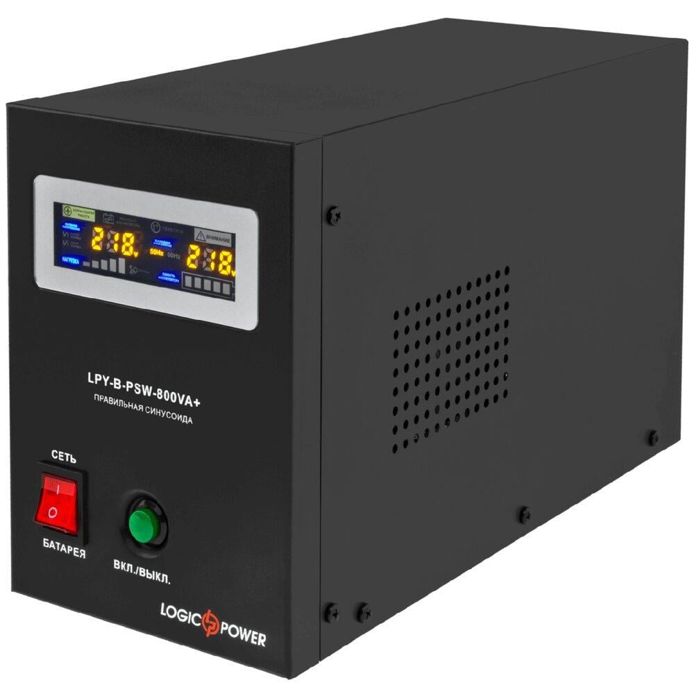 ДБЖ LogicPower LPY-B-PSW-800VA+ (560Вт) 5A/15Ас правильної синусоїда 12В