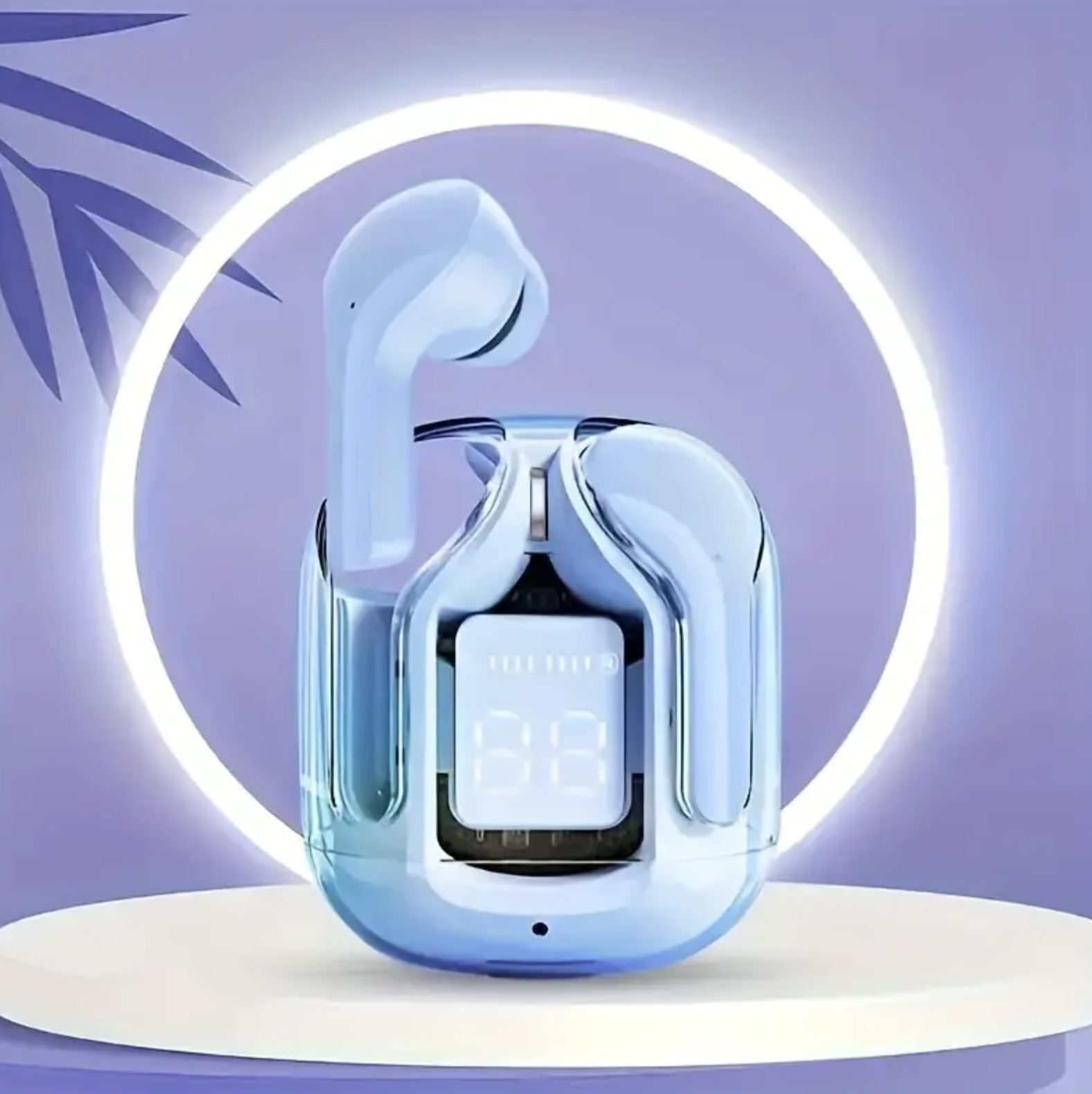 Наушники беспроводные Acefast вакуумные с шумоизоляцией Ice Blue (143391)