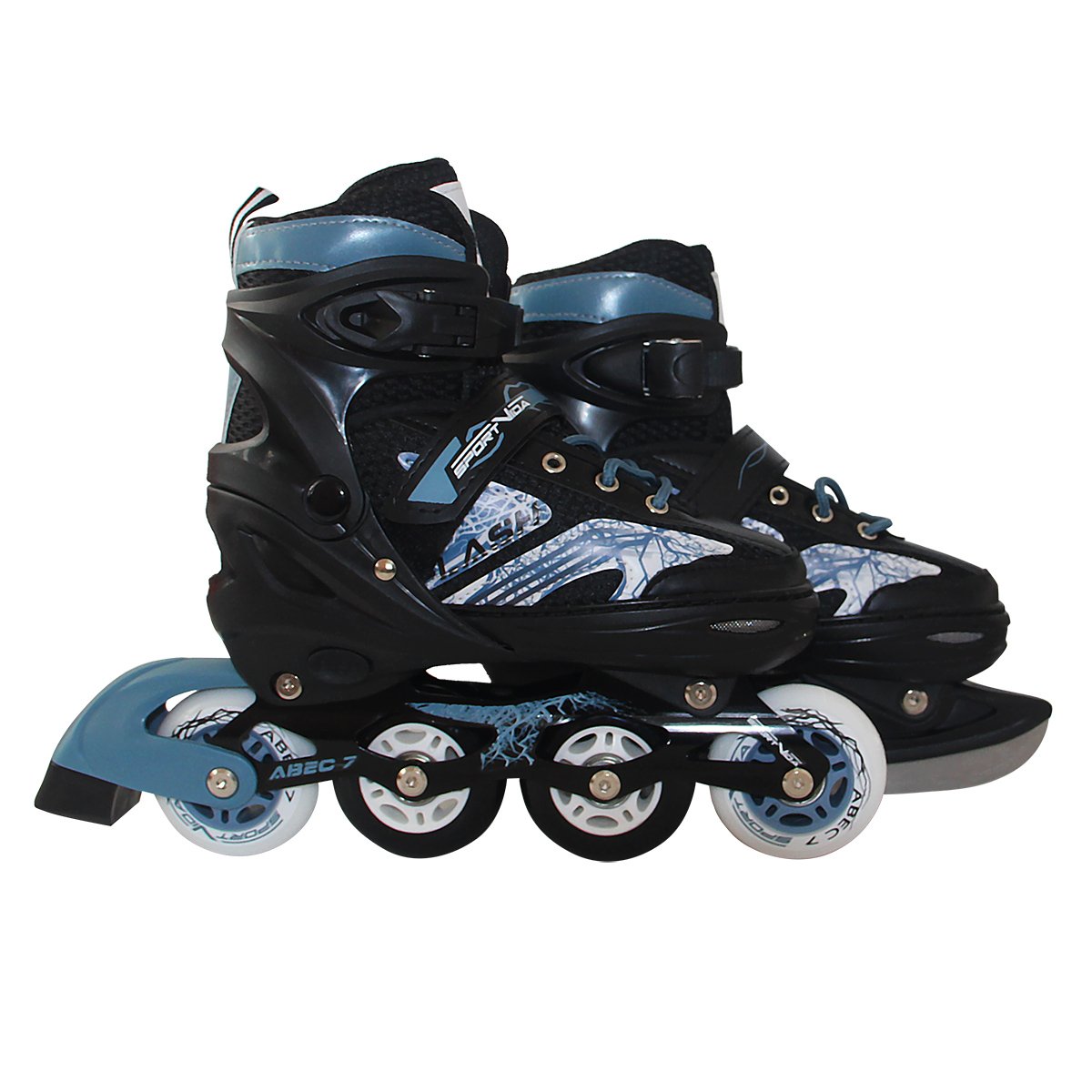 Роликовые коньки SportVida 4в1 SV-LG0021 р. 39-42 Black/Blue