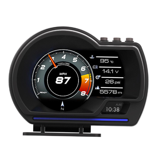 Бортовий комп'ютер HUD P6 GPS-спідометр OBD2