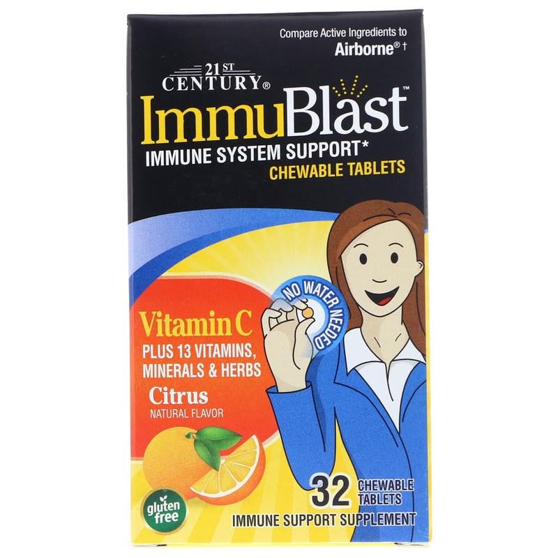 Витамины 21st Century ImmuBlast Citrus 32 таблетки