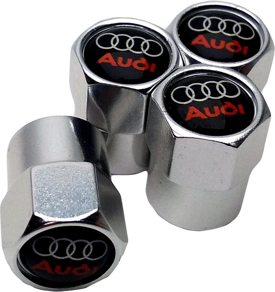 Колпачки на ниппель СlassyCap Audi 4 шт. Silver (10562)