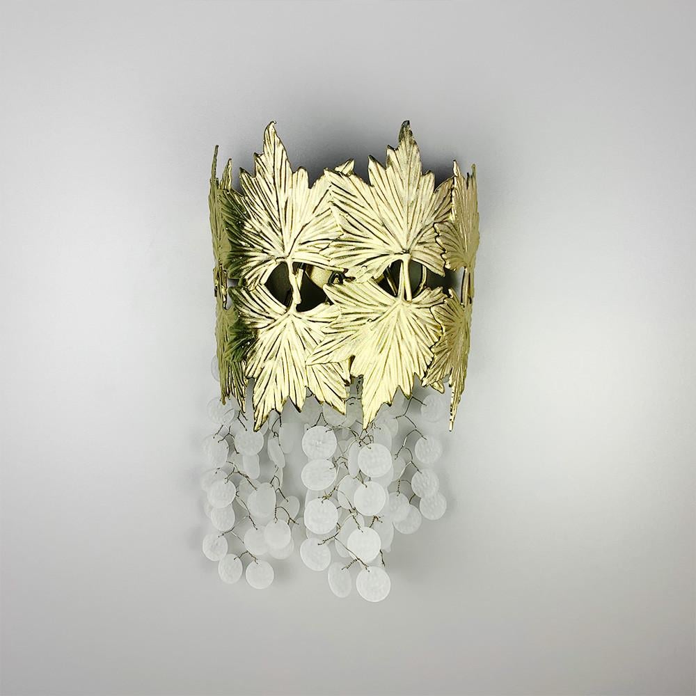 Бра декоративные листики в сатиновом корпусе (WB 5068 SN) Бра декоративные листики в сатиновом корпусе (WB 5068 SN)