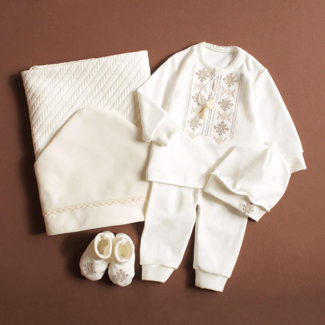 Боді з довгим рукавом з вишивкою 62 см 0-3 міс Молочний (2640273380) - фото 7 Боді з довгим рукавом з вишивкою 62 см 0-3 міс Молочний (2640273380) - фото 7