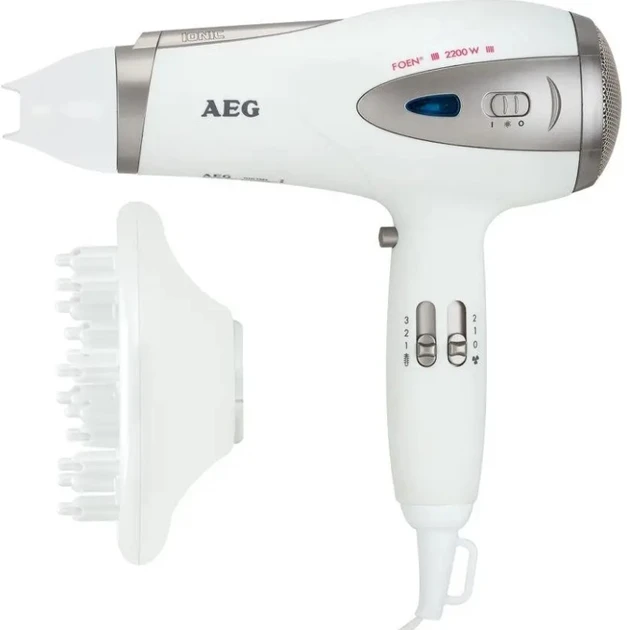 Фен с ионизацией AEG HTD 5584 White (00304)