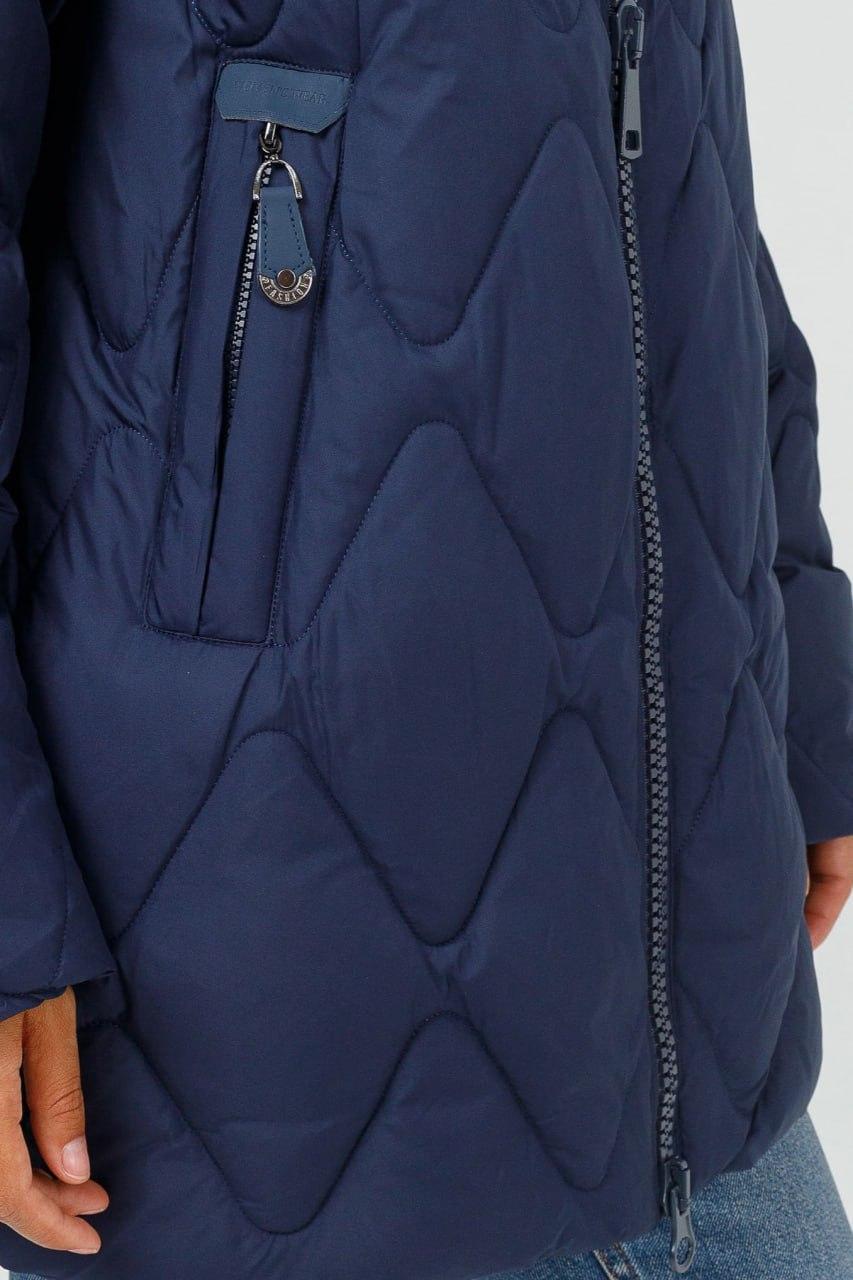 Куртка зимова Автоледі LD-766e р. 46 Синій - фото 5 Куртка зимова Автоледі LD-766e р. 46 Синій - фото 5