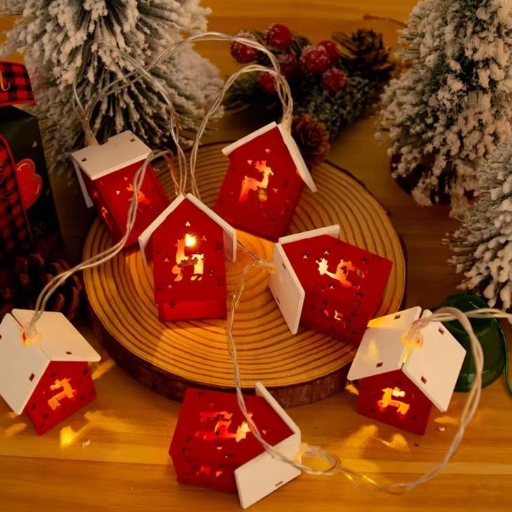 Гірлянда Будиночки Олень 2 м 10 LED ламп на батарейках Жовтий (2379401526) - фото 6 Гірлянда Будиночки Олень 2 м 10 LED ламп на батарейках Жовтий (2379401526) - фото 6