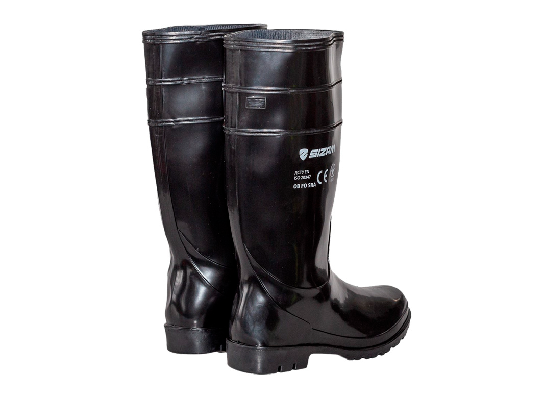 Сапоги резиновые рабочие Sizam Baltimore р. 44 Light Black (219-405) - фото 2 Сапоги резиновые рабочие Sizam Baltimore р. 44 Light Black (219-405) - фото 2
