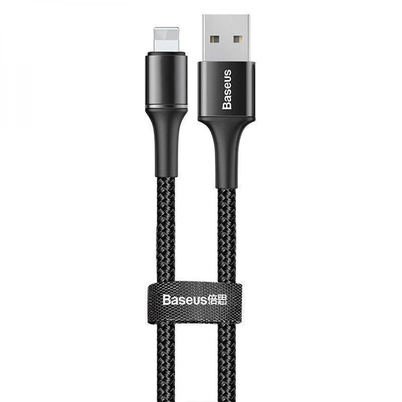 Кабель Baseus CALGH-A01 Halo Cable USB to Lightning 2,4A 0,5 м Black
