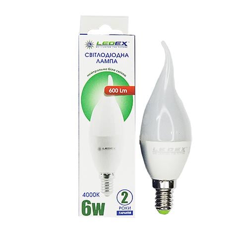 Світлодіодна лампа Ledex 7W 4000К Е-14 Е14 6W (24380630)