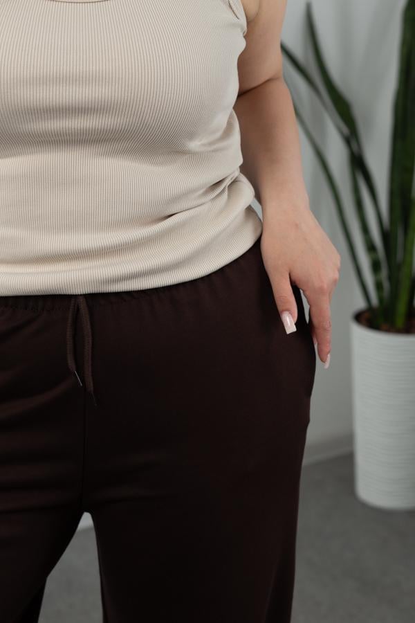 Штаны женские AKSAN L Коричневый (25.2589_brown_46(L)) - фото 3