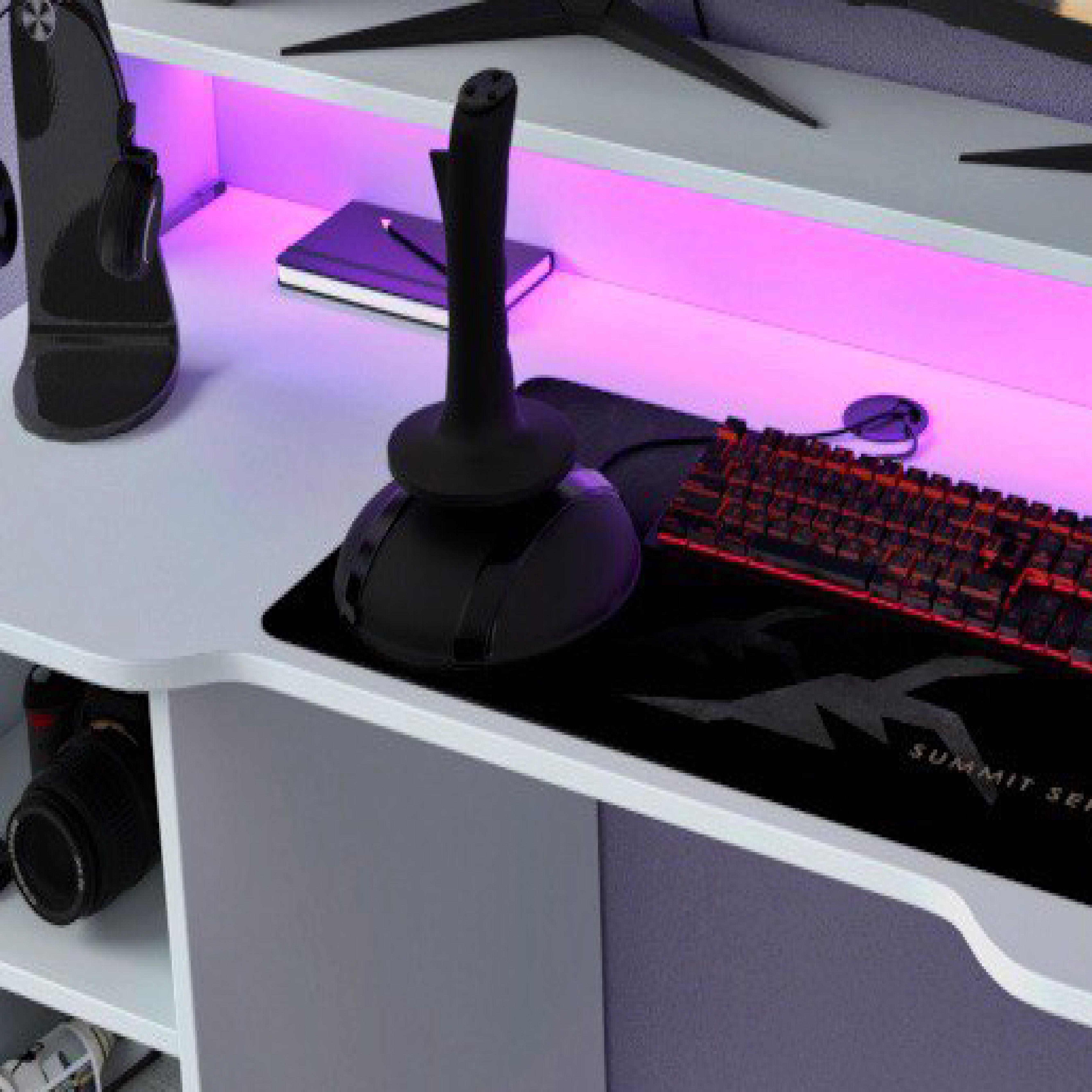 Компьютерный стол Mebellini Маршал NEW 1400х710/860х600 мм Белый (арт.SKEP1000-180) - фото 3 Компьютерный стол Mebellini Маршал NEW 1400х710/860х600 мм Белый (арт.SKEP1000-180) - фото 3