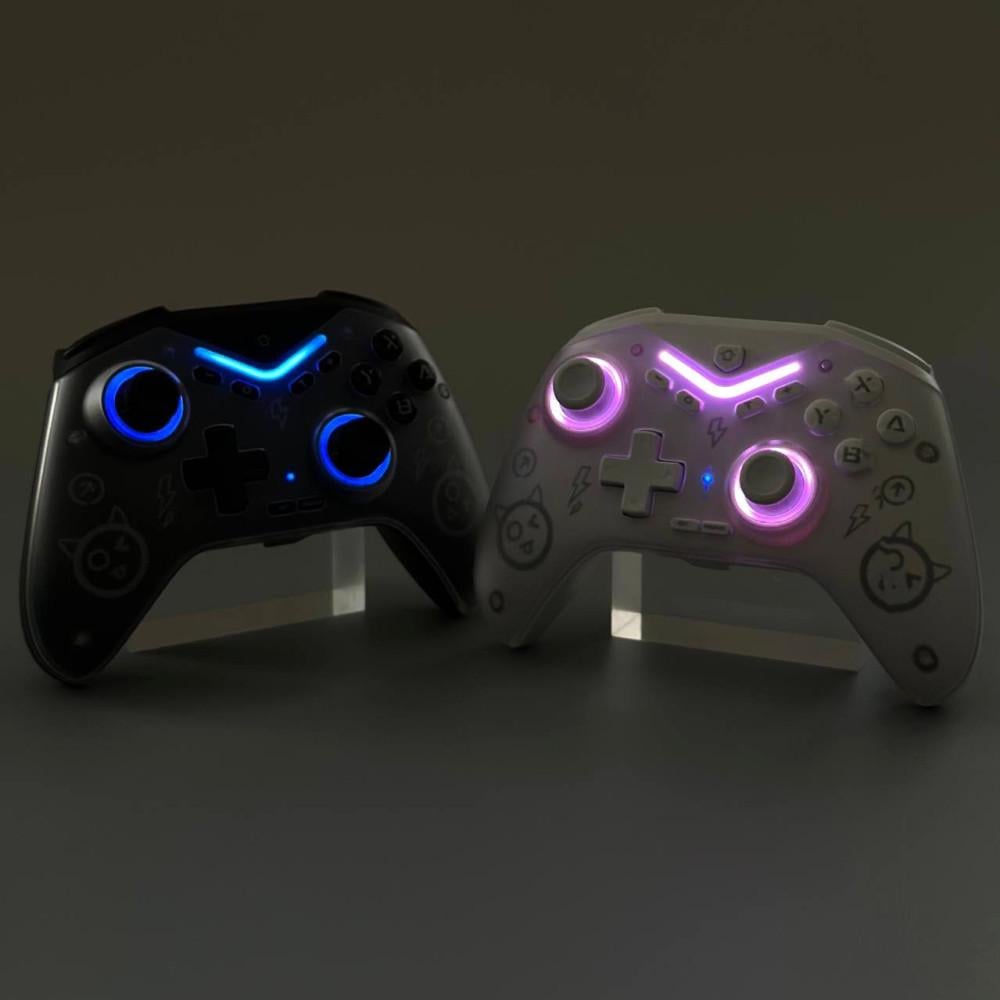 Геймпад беспроводной RGB N-Switch/Steam/PC/Android/iOS 600 mAh Белый (CM-619) - фото 3 Геймпад беспроводной RGB N-Switch/Steam/PC/Android/iOS 600 mAh Белый (CM-619) - фото 3