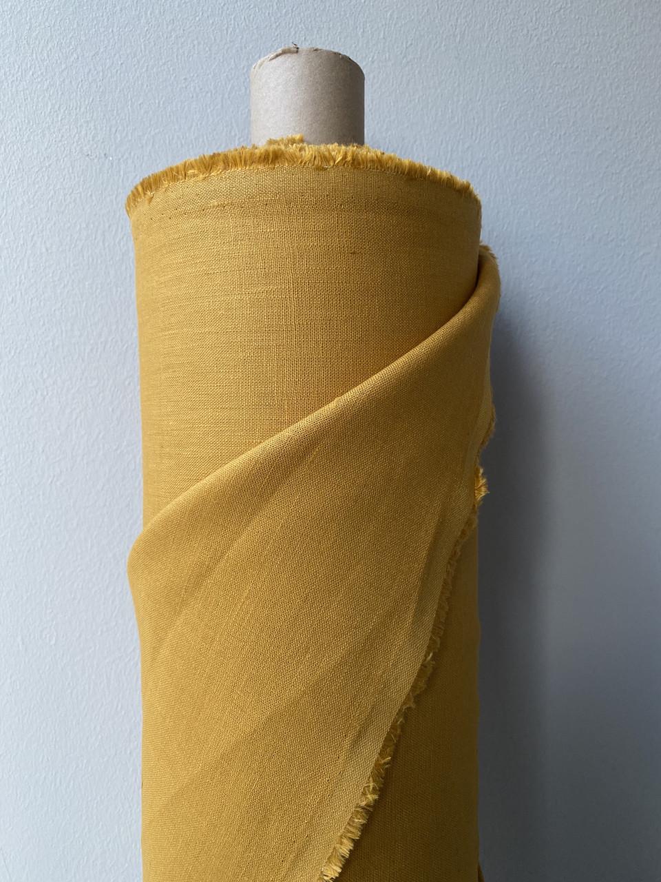 Тканина Linen Plus 100% льон Гірчичний 1138/697 - фото 1 Тканина Linen Plus 100% льон Гірчичний 1138/697 - фото 1